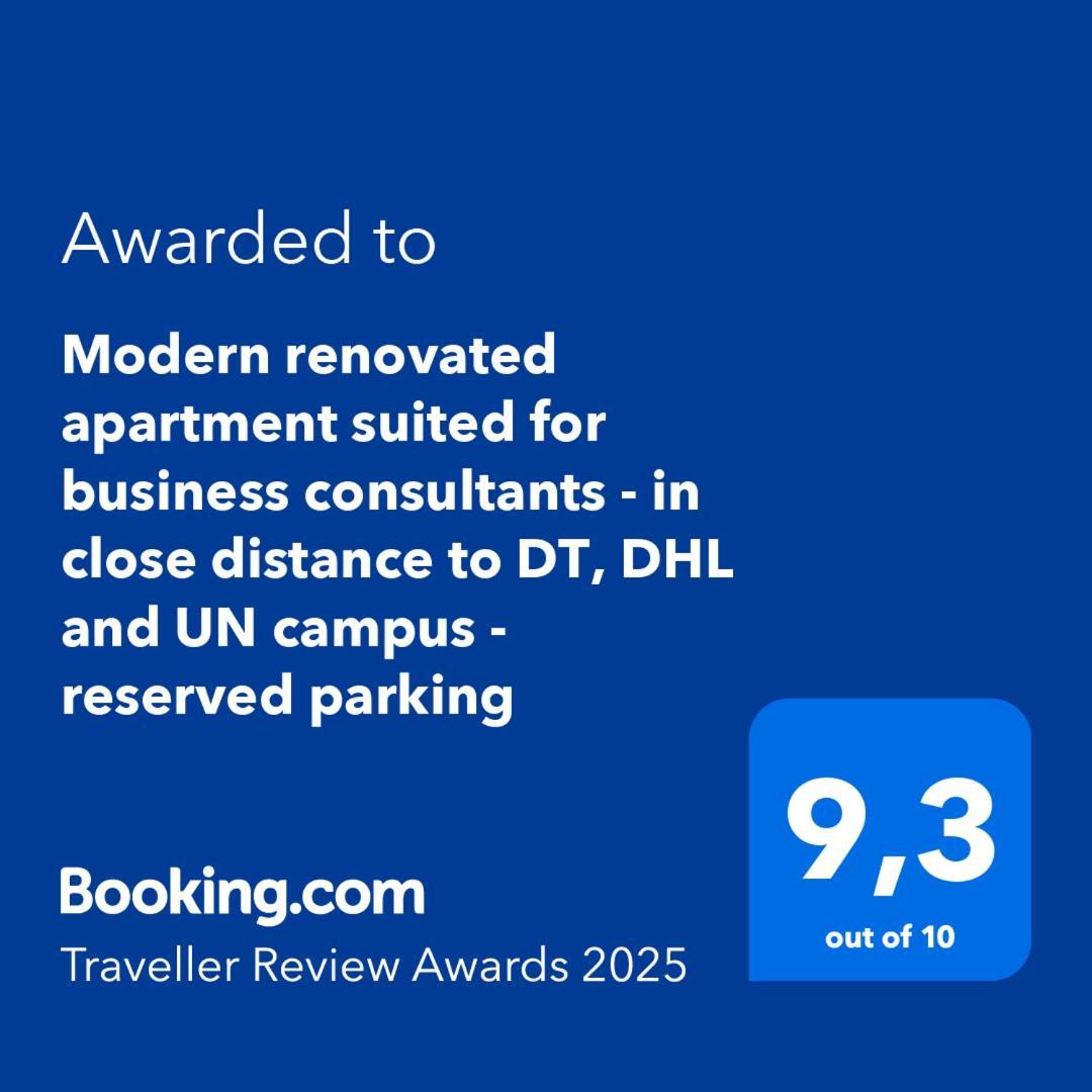 Modern Renovated Apartment Suited For Business Consultants - In Close Distance To Dt, Dhl And Un Campus - Reserved Parking บอนน์ ภายนอก รูปภาพ